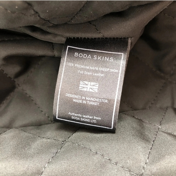 Boda Skins Kay Michaels 2.0 Quilted Detailed Leather Jacket SZ 2 - Picture 8 of 15